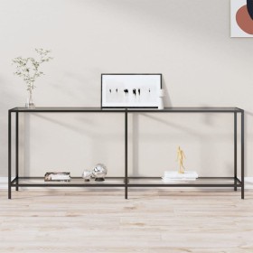 Mesa consola transparente vidrio templado 200x35x75,5 cm en Mesas auxiliares | Comprar online en Foru.es