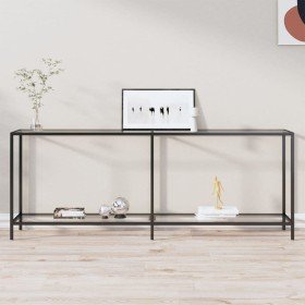 Mesa consola transparente vidrio templado 200x35x75,5 cm en Mesas auxiliares | Comprar online en Foru.es