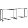 Mesa consola transparente vidrio templado 200x35x75,5 cm en Mesas auxiliares | Comprar online en Foru.es