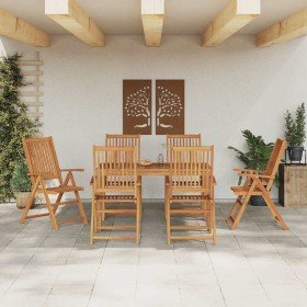 Conjunto de Comedor de Jardín 7 pcs Marrón en Mesas de jardín | Comprar online en Foru.es