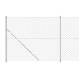 Cerca de alambre con brida plateada 1,4x10 m de vidaXL, Paneles de vallas - Ref: Foro24-154035, Precio: 70,59 €, Descuento: %