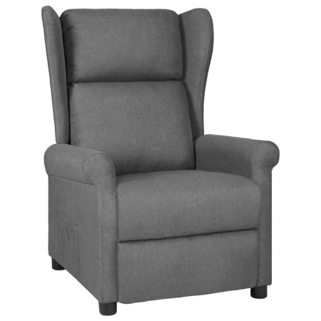 Sillón reclinable de tela gris claro en Sillones | Comprar online en Foru.es