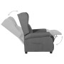 Sillón reclinable de tela gris claro en Sillones | Comprar online en Foru.es