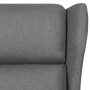 Sillón reclinable de tela gris claro en Sillones | Comprar online en Foru.es