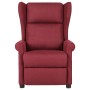 Sillón reclinable de tela rojo tinto en Sillones | Comprar online en Foru.es