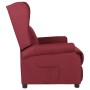 Sillón reclinable de tela rojo tinto en Sillones | Comprar online en Foru.es