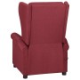 Sillón reclinable de tela rojo tinto en Sillones | Comprar online en Foru.es