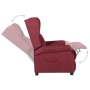 Sillón reclinable de tela rojo tinto en Sillones | Comprar online en Foru.es