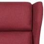 Sillón reclinable de tela rojo tinto en Sillones | Comprar online en Foru.es
