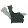 Sillón reclinable de tela verde oscuro en Sillones | Comprar online en Foru.es