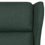 Sillón reclinable de tela verde oscuro en Sillones | Comprar online en Foru.es