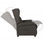 Sillón reclinable de tela gris taupe en Sillones | Comprar online en Foru.es