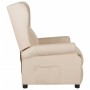 Sillón reclinable de tela crema en Sillones | Comprar online en Foru.es