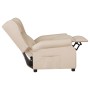 Sillón reclinable de tela crema en Sillones | Comprar online en Foru.es