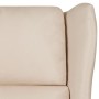 Sillón reclinable de tela crema en Sillones | Comprar online en Foru.es