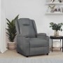 Sillón reclinable de cuero sintético gris en Sillones | Comprar online en Foru.es