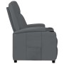Sillón reclinable de cuero sintético gris en Sillones | Comprar online en Foru.es