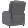 Sillón reclinable de cuero sintético gris en Sillones | Comprar online en Foru.es