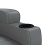 Sillón reclinable de cuero sintético gris en Sillones | Comprar online en Foru.es