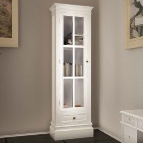 Estantería moderna con 3 estantes de madera blanca de vidaXL, Librerías y estanterías - Ref: Foro24-60639, Precio: 224,83 €, ...