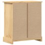 Cómoda cajonera Corona madera maciza de pino 80x43x91 cm en Baúles de almacenamiento | Comprar online en Foru.es