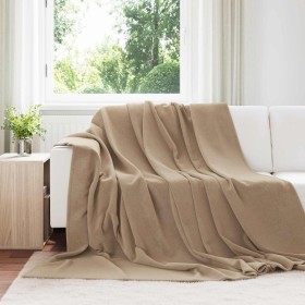 Manta Camel 240 x 270 cm Lana en Ropa de cama | Comprar online en Foru.es