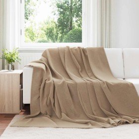Manta Camel 240 x 270 cm Lana en Ropa de cama | Comprar online en Foru.es