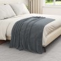 Manta Gris oscuro 130 x 150 cm Lana en Ropa de cama | Comprar online en Foru.es