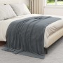 Manta Gris oscuro 150 x 200 cm Lana en Ropa de cama | Comprar online en Foru.es