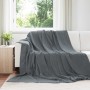 Manta Gris oscuro 220 x 240 cm Lana en Ropa de cama | Comprar online en Foru.es