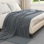 Manta Gris oscuro 240 x 270 cm Lana en Ropa de cama | Comprar online en Foru.es