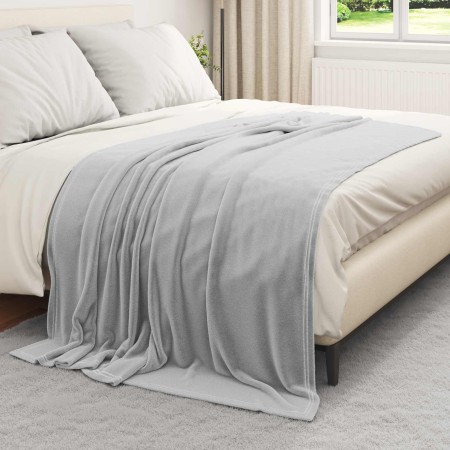 Manta Gris 150 x 200 cm Lana en Ropa de cama | Comprar online en Foru.es