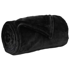 Manta Negro 130 x 150 cm Lana en Ropa de cama | Comprar online en Foru.es