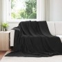 Manta Negro 220 x 240 cm Lana en Ropa de cama | Comprar online en Foru.es