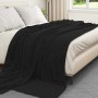 Manta Negro 220 x 240 cm Lana en Ropa de cama | Comprar online en Foru.es