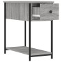 Mesita de noche madera de ingeniería gris Sonoma 30x60x60 cm de vidaXL, Mesitas de noche - Ref: Foro24-826059, Precio: 44,61 ...