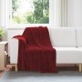 Manta Rojo Burdeos 130 x 150 cm Lana en Ropa de cama | Comprar online en Foru.es