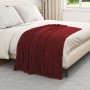 Manta Rojo Burdeos 130 x 150 cm Lana en Ropa de cama | Comprar online en Foru.es