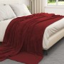 Manta Rojo Burdeos 220 x 240 cm Lana en Ropa de cama | Comprar online en Foru.es