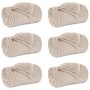Mantitas de Sofá 6 pcs Beige 130 x 150 cm Lana en Ropa de cama | Comprar online en Foru.es