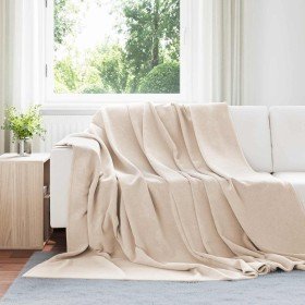 Mantitas de Sofá 6 pcs Beige 240 x 270 cm Lana en Ropa de cama | Comprar online en Foru.es