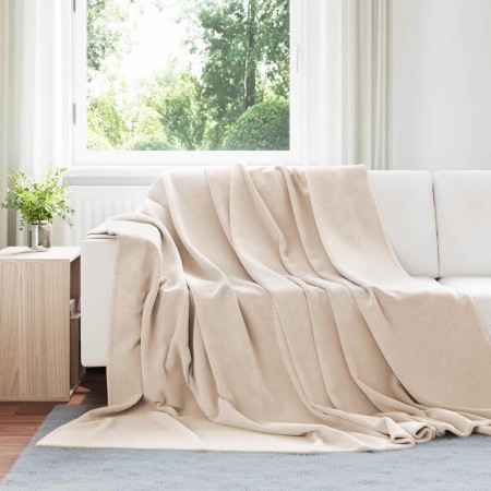 Mantitas de Sofá 6 pcs Beige 240 x 270 cm Lana en Ropa de cama | Comprar online en Foru.es
