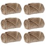 Mantitas de Sofá 6 pcs Camel 130 x 150 cm Lana en Ropa de cama | Comprar online en Foru.es