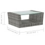 Set de muebles de jardín 8 pzas y cojines ratán sintético gris en Conjuntos de jardín | Comprar online en Foru.es