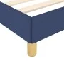 Blue fabric bed frame 90x190 cm by vidaXL, Beds and slatted bases - Ref: Foro24-346784, Price: 74,09 €, Discount: %