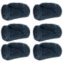 Mantitas de Sofá 6 pcs Azul marino 220 x 240 cm Lana en Ropa de cama | Comprar online en Foru.es
