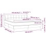Cama box spring con colchón tela color crema 160x200 cm de vidaXL, Camas y somieres - Ref: Foro24-3126818, Precio: 511,25 €, ...