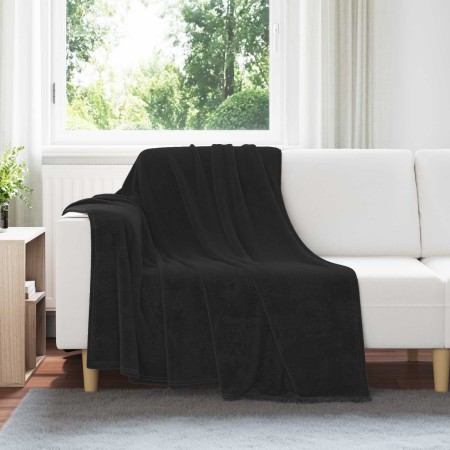 Mantitas de Sofá 6 pcs Negro 150 x 200 cm Lana en Ropa de cama | Comprar online en Foru.es