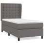 Cama box spring con colchón cuero sintético gris 80x200 cm de vidaXL, Camas y somieres - Ref: Foro24-3129001, Precio: 332,37 ...