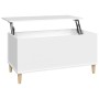 Mesa de centro madera contrachapada blanco 90x44,5x45 cm de vidaXL, Mesas de centro - Ref: Foro24-819580, Precio: 69,43 €, De...